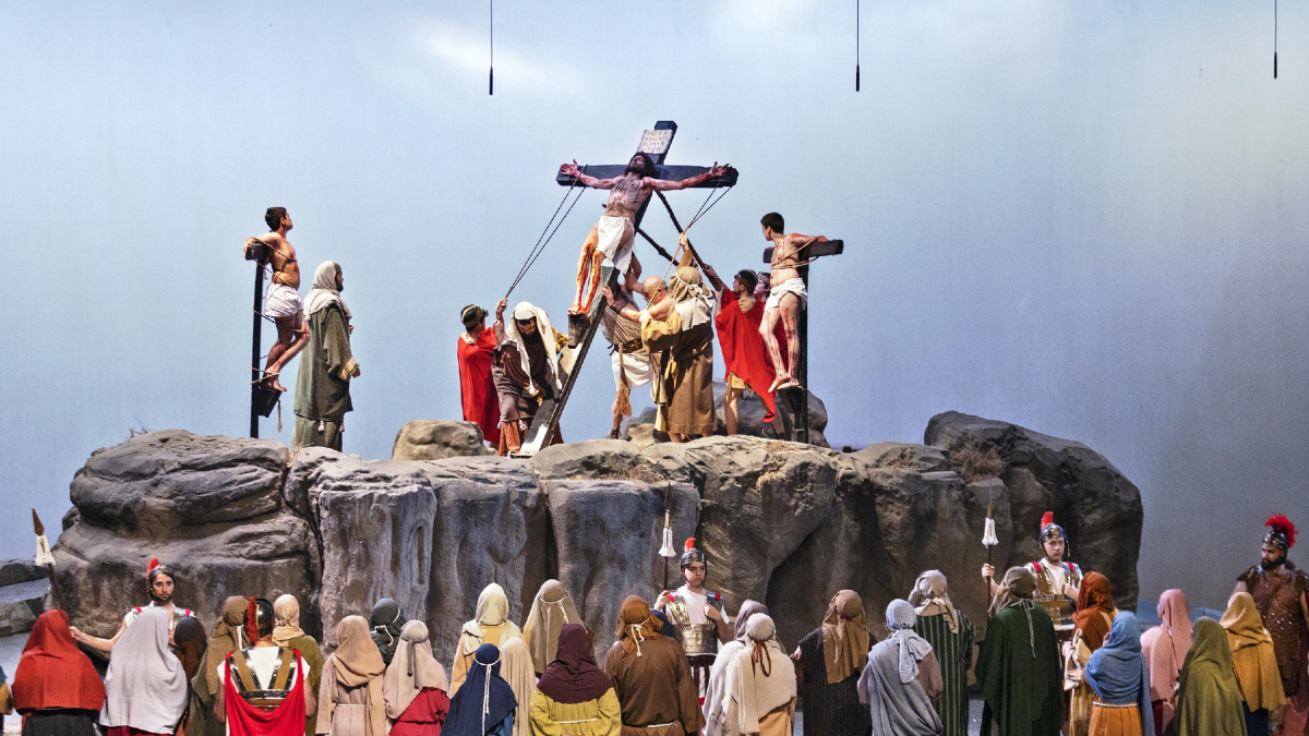 Una escena de La Passió en el estreno de la temporada en 2023. - XAVIER SANTESMASSES