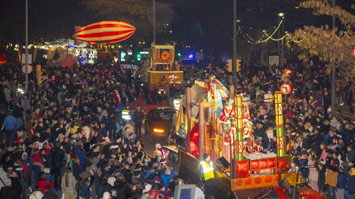 Imatge d'arxiu d'una Cavalcada dels Reixos a Lleida.