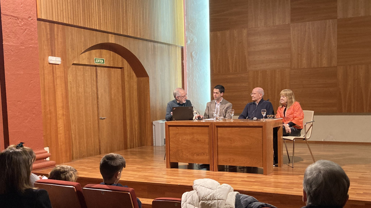 Joan Ganyet, el pasado jueves durante la presentación del libro. - RÀDIOSEU