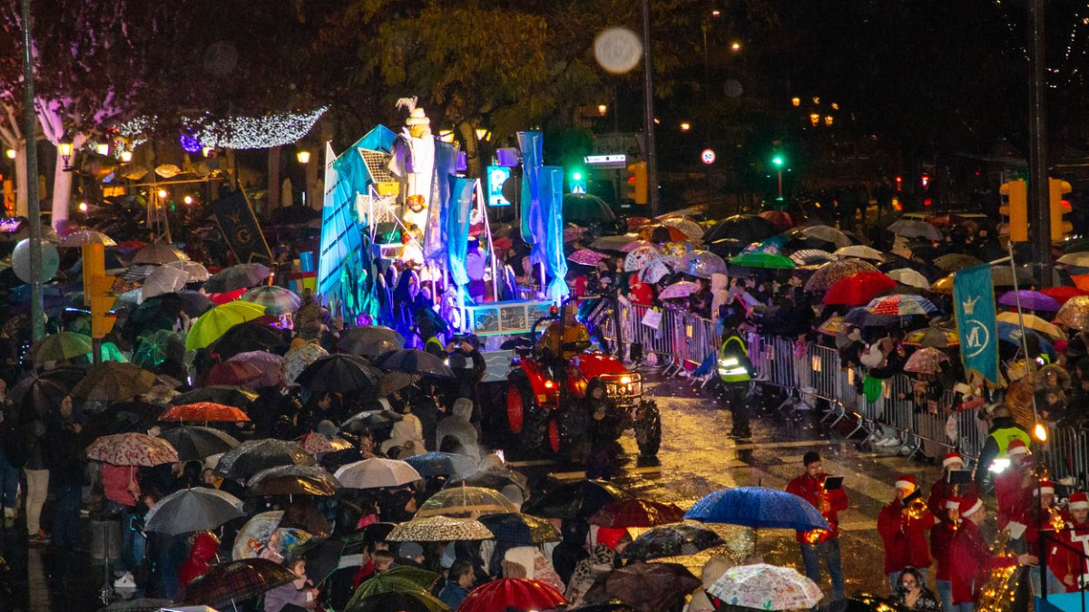 Una imatge de l’última cavalcada dels Reis Mags d’Orient a Lleida