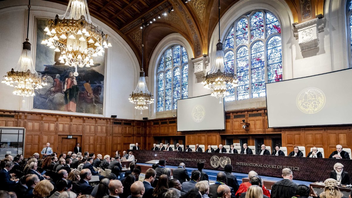 El tribunal de la Haia, ahir a l’audiència del cas contra Israel. - EFE