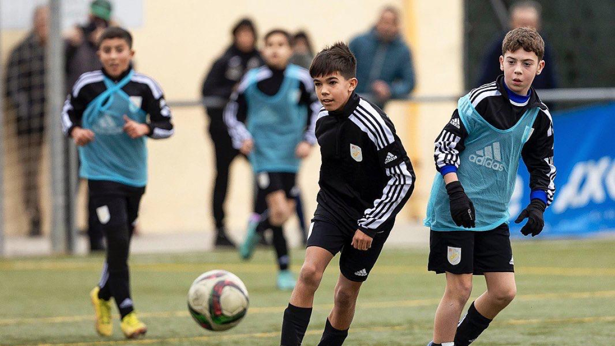Garrido durant un entrenament amb la selecció catalana. - FCF