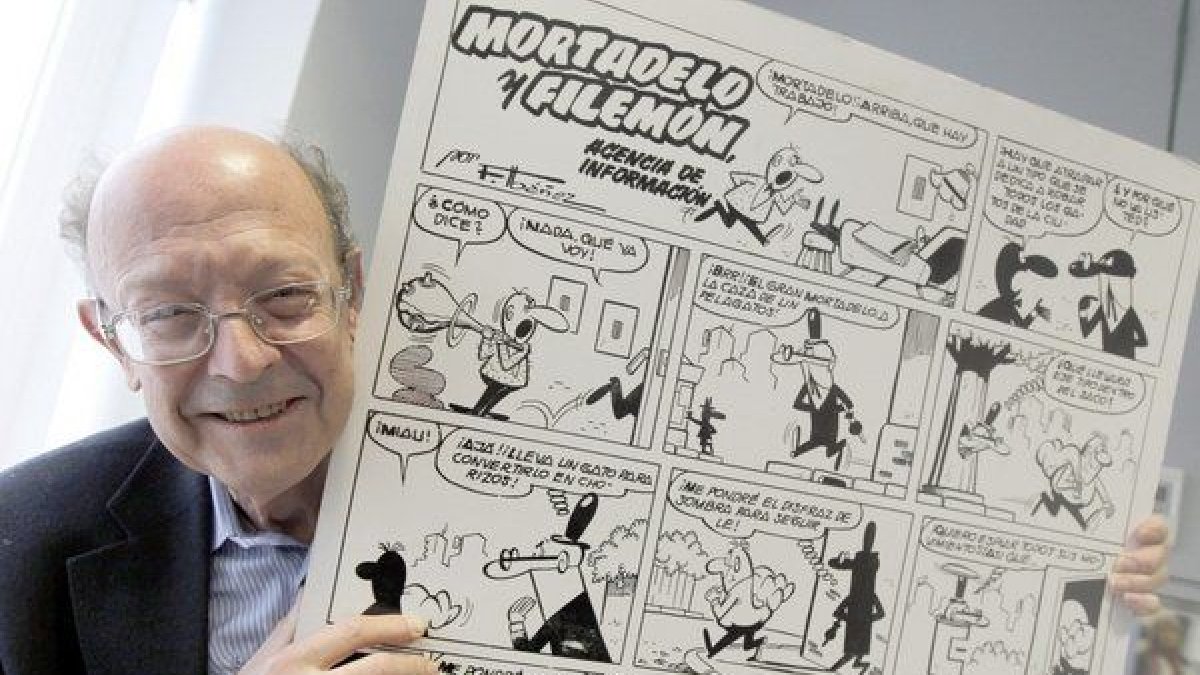 Ibáñez, amb una de les primeres aventures dels personatges. - EFE