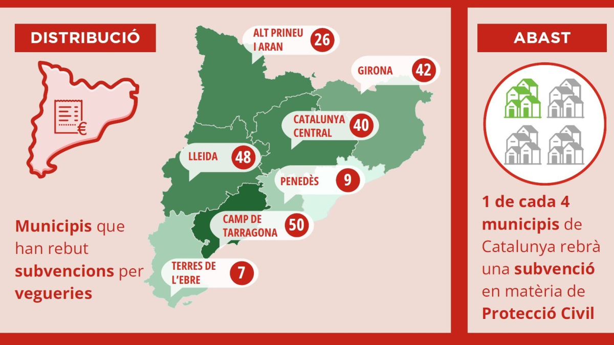 Distribució de les subvencions
