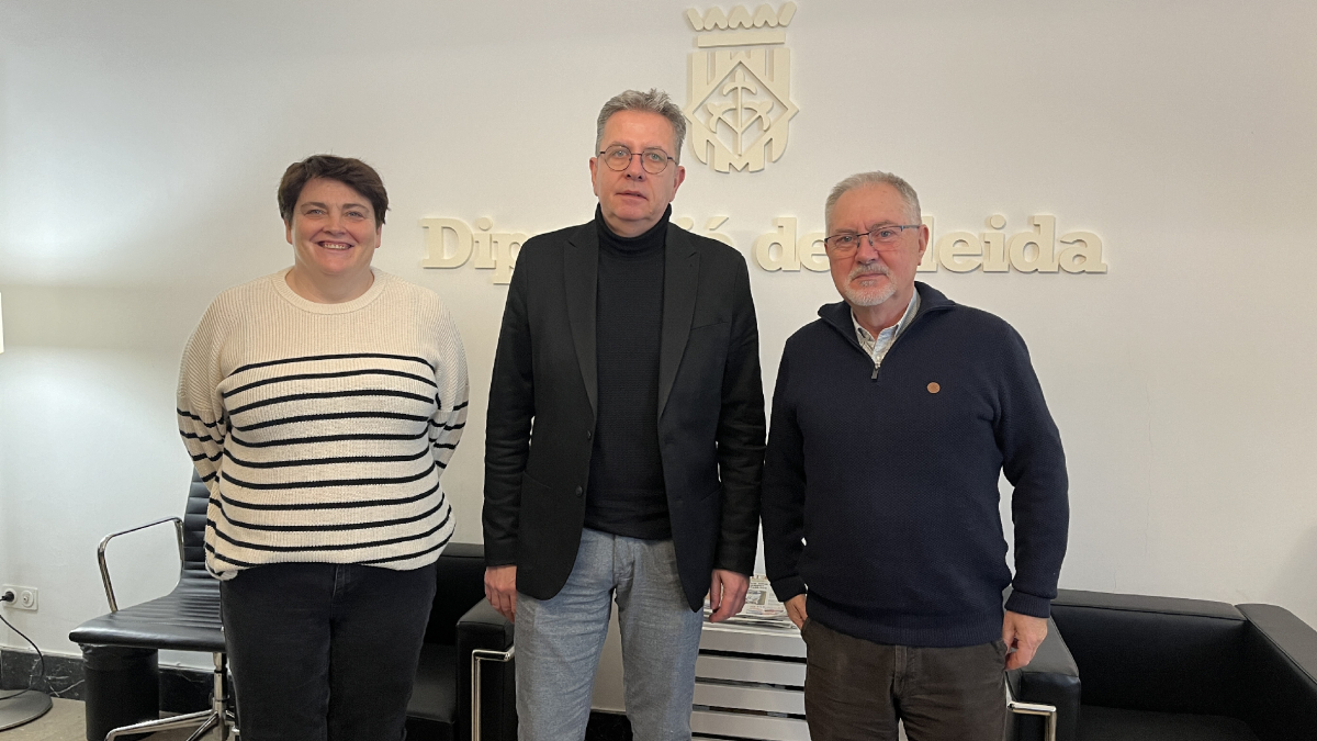 Rufach, Talarn i el comissari de l’esdeveniment, Juan Cal. - DIPUTACIÓ DE LLEIDA