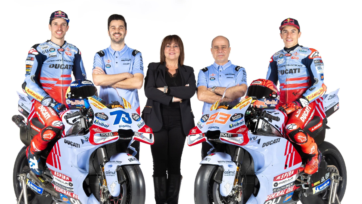Els germans Márquez es van presentar ahir amb l’equip Gresini. - MOTOGP.COM
