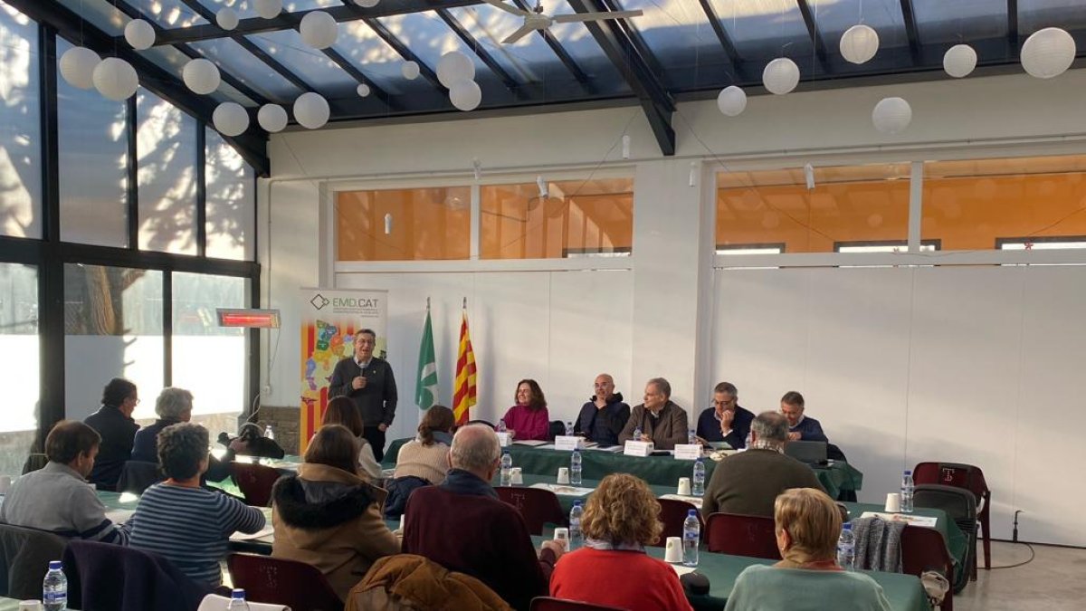 L’assemblea de l’Agrupació d’EMD de Catalunya ahir a Vilamitjana.