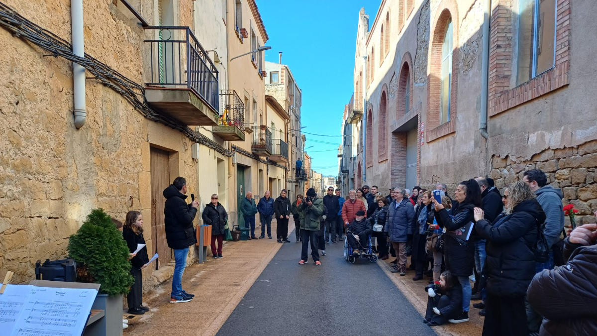 L’acte a Cervià en record a dos veïns deportats. - AJUNTAMENT DE CERVIÀ DE LES GARRIGUES