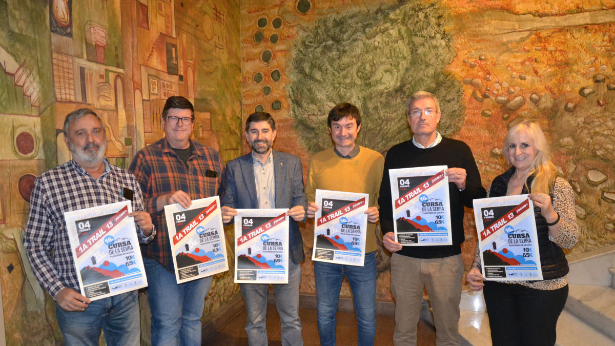 La Cursa de la Serra de Puigverd de Lleida se presentó ayer en la Diputación. - DIPUTACIÓ DE LLEIDA