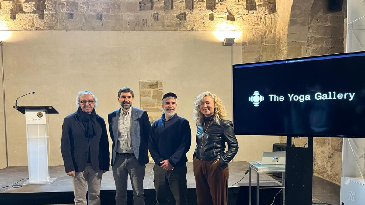 Presentación del tercer festival The Yoga Gallery, ayer en Lleida. - M.C.E.