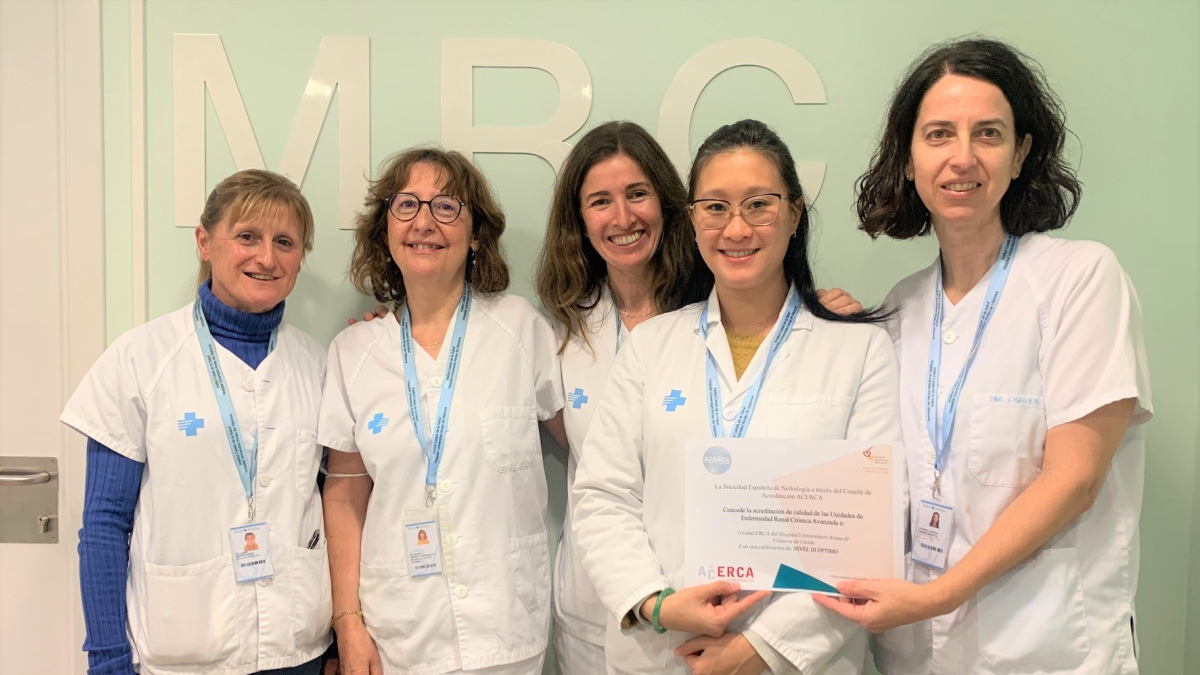 L’equip de la unitat de l’hospital Arnau de Vilanova. - ICS