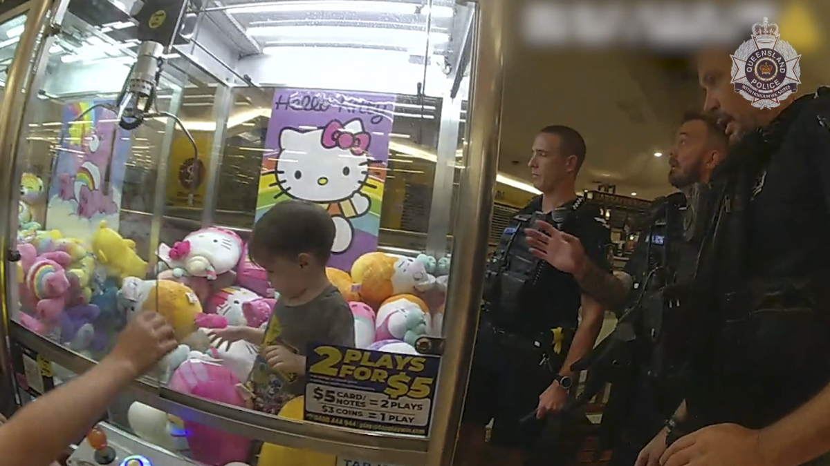 Imagen del rescate cedida por la Policía de Australia.