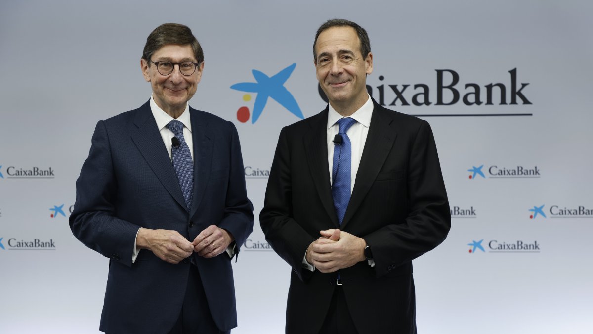 El president i el conseller de CaixaBank, Goirigolzarri i Cortázar. - CAIXABANK