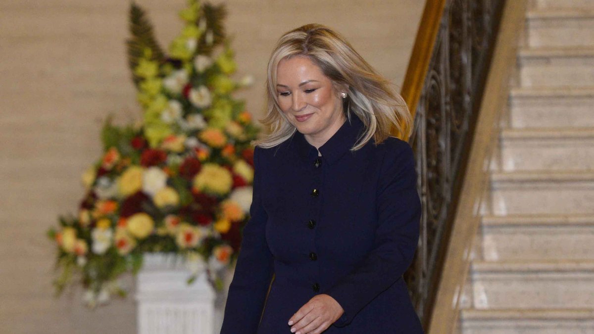 La líder del Sinn Féin y nueva primera ministra de Irlanda del Norte, Michelle O’Neill. - EFE