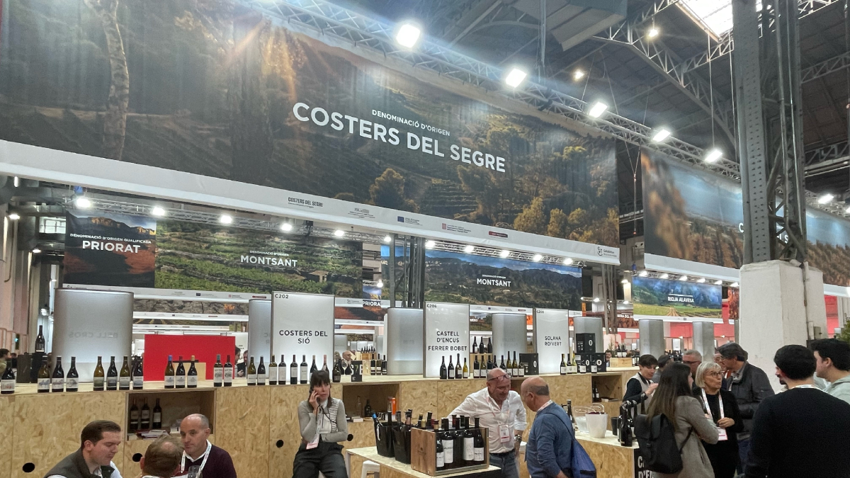 L’estand de la DO Costers del Segre a la Barcelona Wine Week. - DO COSTERS DEL SEGRE