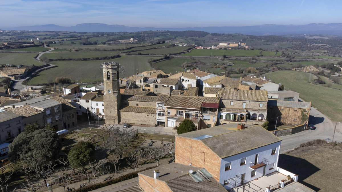 Massoteres projecta el seu creixement urbanístic per la carretera de Guissona. - X.S.
