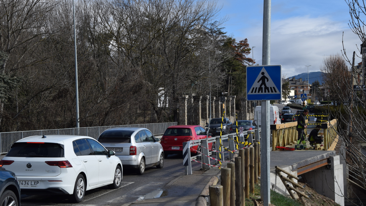 La plataforma quedó instalada la madrugada del viernes. - C. SANS