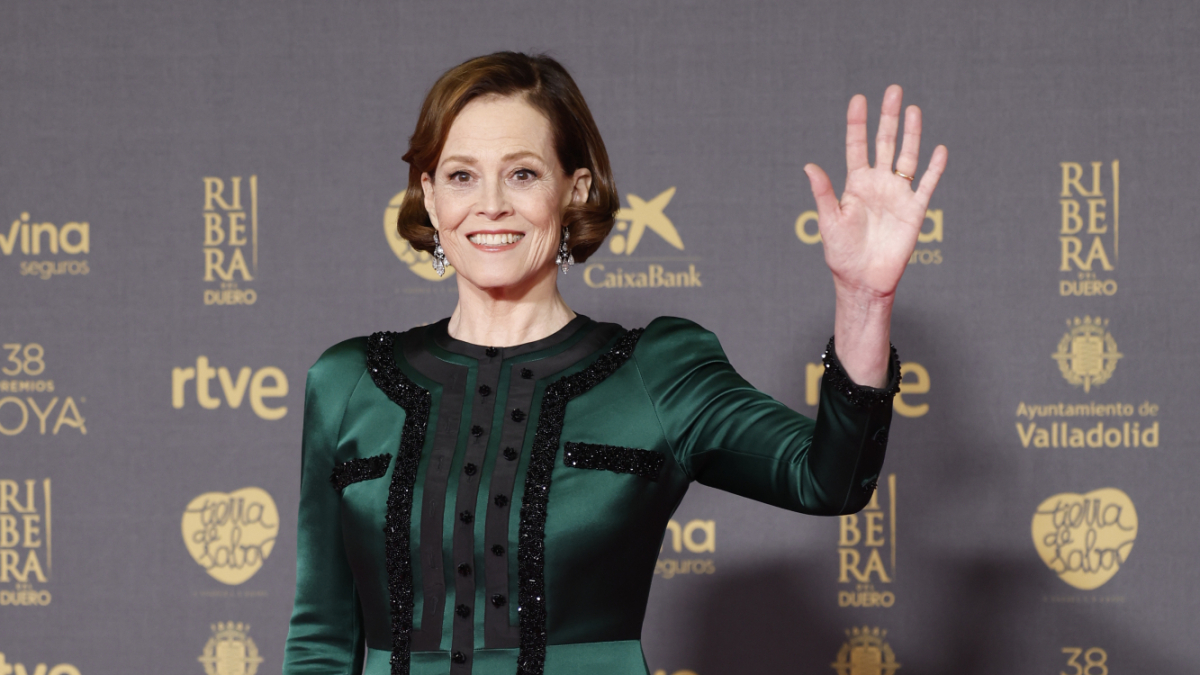 L’actriu Sigourney Weaver va recollir el Goya Internacional. - EUROPA PRESS