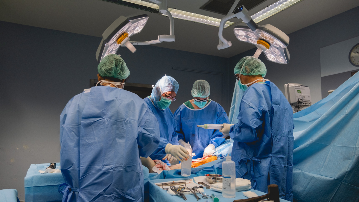 Operació de pròtesi de genoll de l'equip de traumatòlegs a l'Hospital Universitari Santa Maria de Lleida