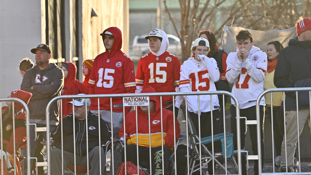 Aficionados de los Kansas City Chiefs durante la celebración del título de la Super Bowl. - EFE/EPA/DAVE KAUP