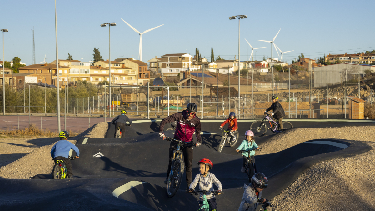 El nuevo circuito que utiliza la Escola de Ciclisme de Les Garrigues Altes de La Granadella. - JORDI ECHEVARRIA