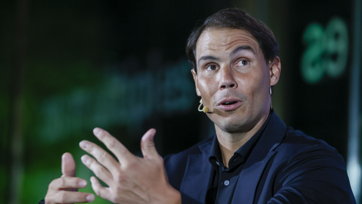 Imagen del tenista mallorquín Rafa Nadal, durante una entrevista.