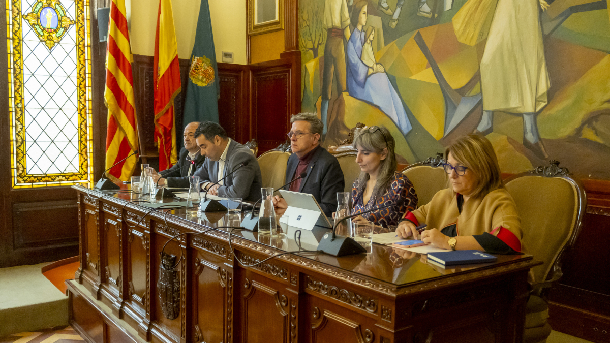 Imatge del ple d’ahir de la Diputació. - JORDI ECHEVARRIA