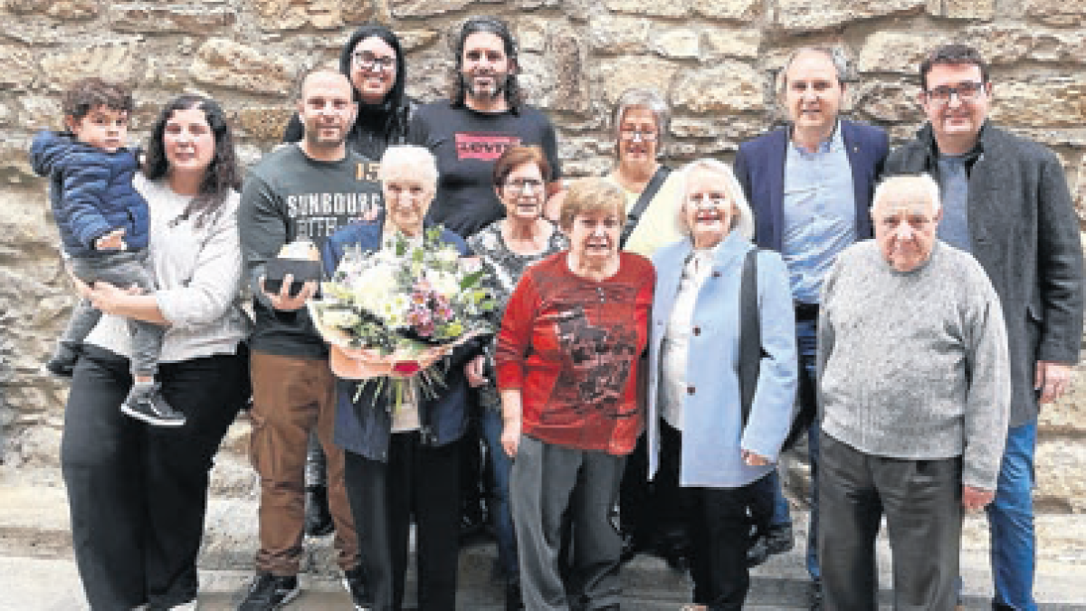 Homenatge a una veïna de la Granja d’Escarp pel seu 100 aniversari