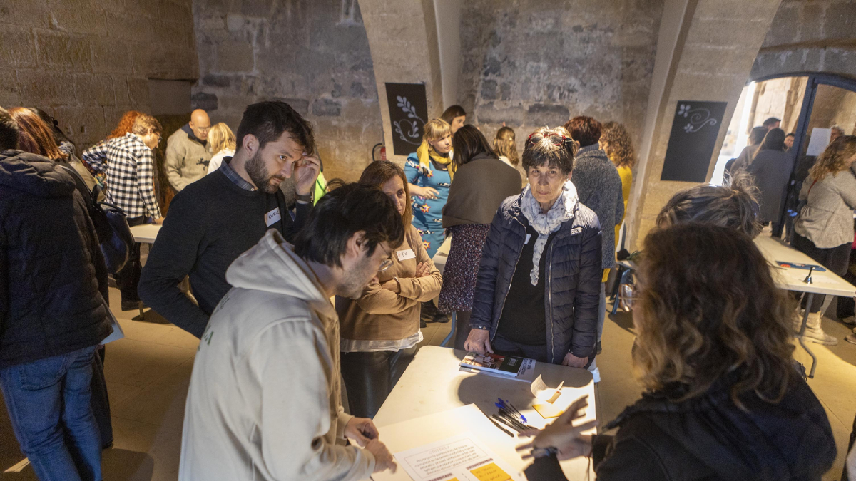 L’acte celebrat ahir al castell de Verdú va reunir docents de tot Catalunya. - X. S.