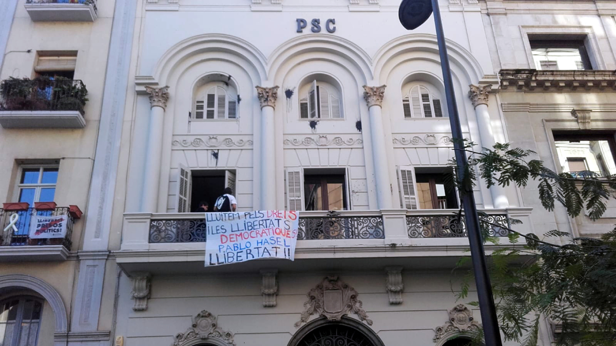 Entrada a la seu del PSC de Lleida l’octubre del 2018. - ACN
