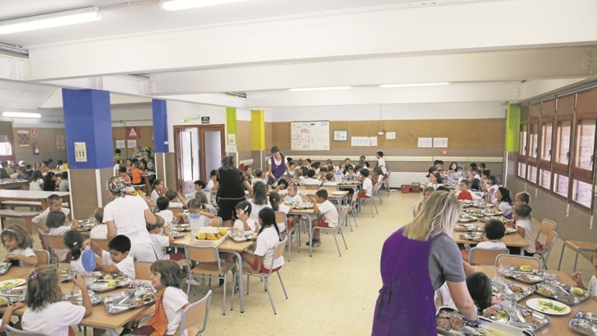 Foto d’arxiu d’un menjador escolar del Segrià. - SEGRE