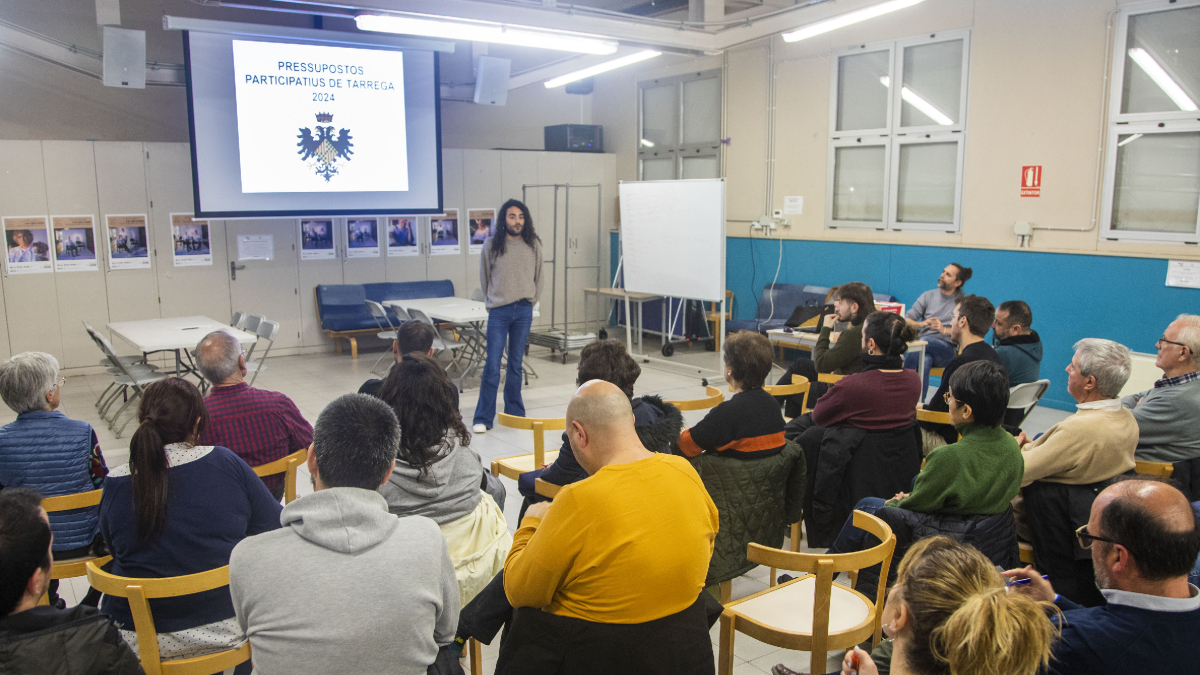 La presentació del procés dels pressupostos participatius. - LAIA PEDRÓS