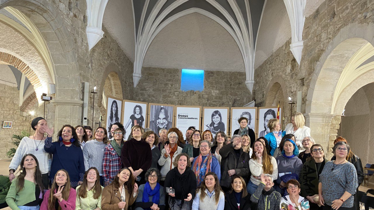 La actividad despertó el interés de numerosas mujeres de la Noguera ayer en Térmens. - GENERALITAT