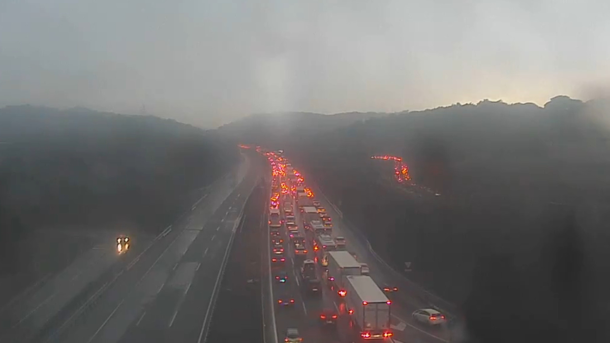 La AP7, corte por granizo