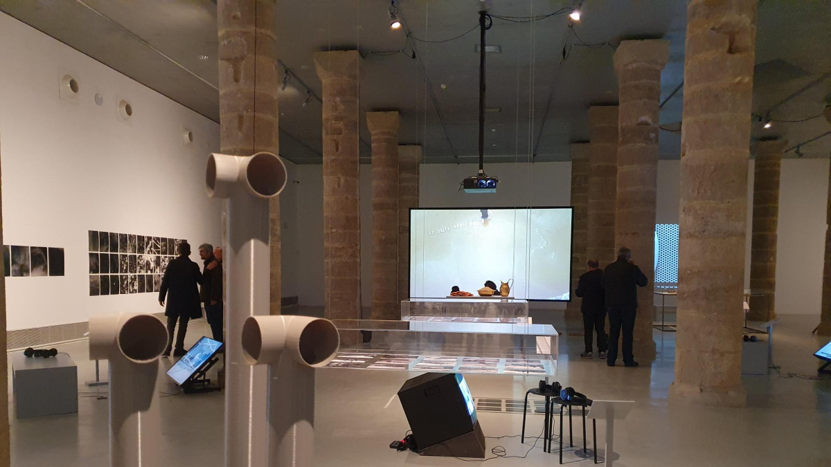 L’‘Escultura Auditiva’ d’Antonieta Aguiló, en primer pla a la mostra col·lectiva ‘Cossos d’aigua’. - PAERIA