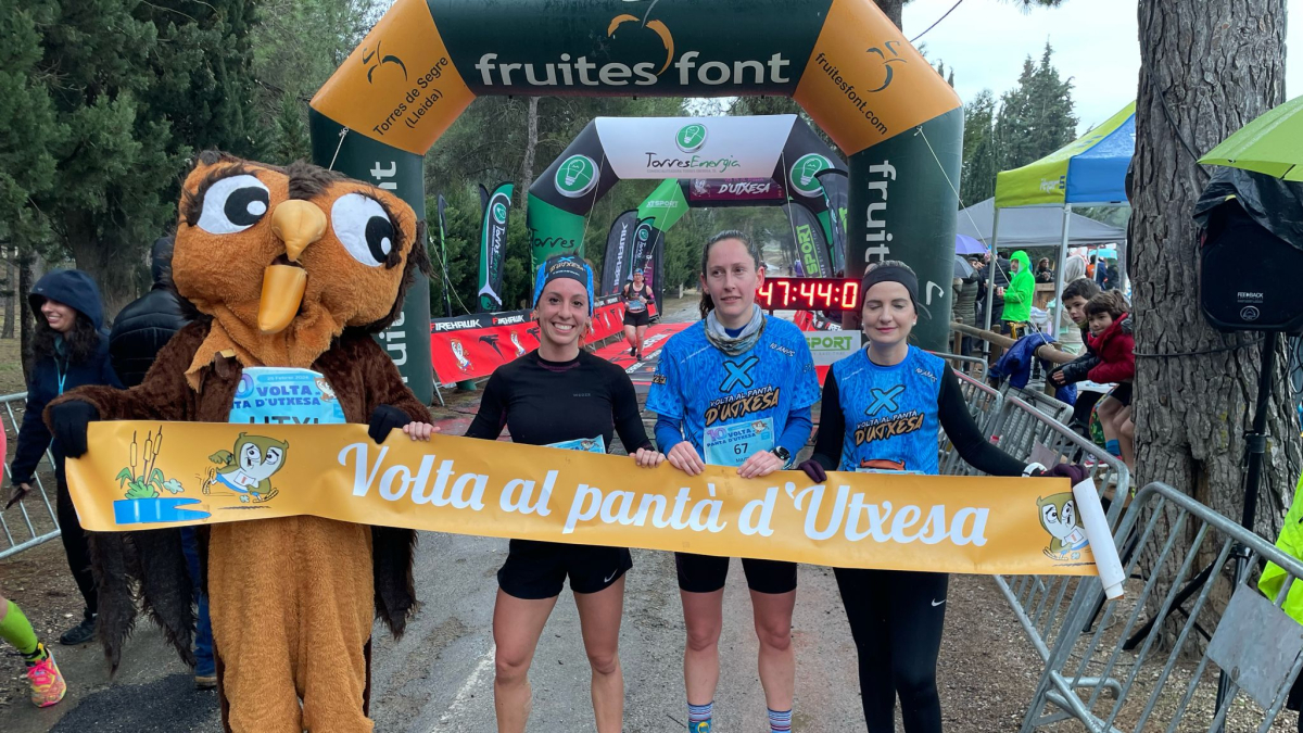 Alba Cabasés, Maite Farran i Roser Xipell, el podi dels 10 km.