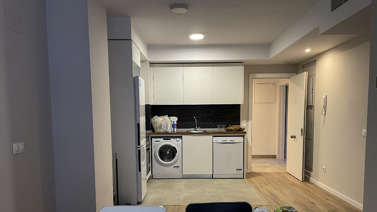 Imatge d’una de les habitacions de l’edifici per als afectats. - EFE