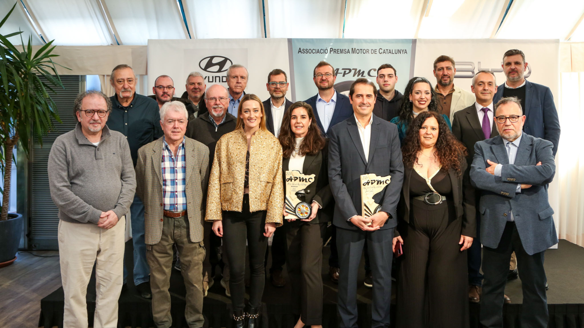 Els premiats i els membres de l’Associació de Premsa.