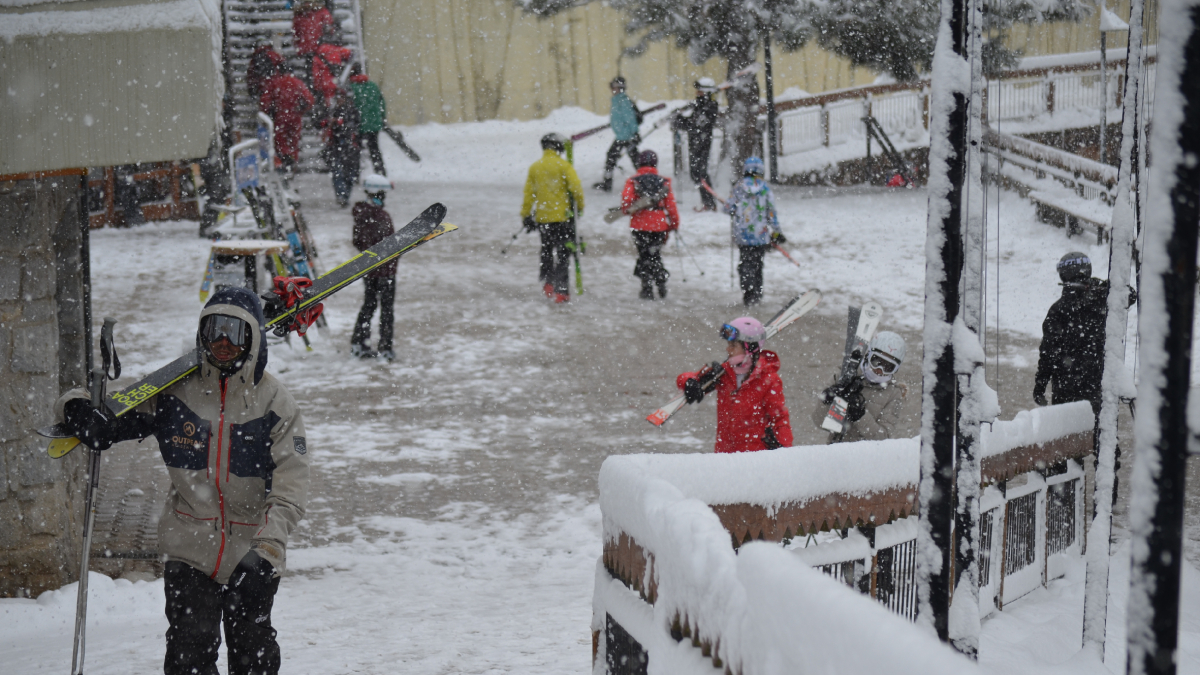 La estación de esquí de Baqueira Beret, donde se llegaron a acumular entre 20 y 40 cm de nieve nueva. - B-B
