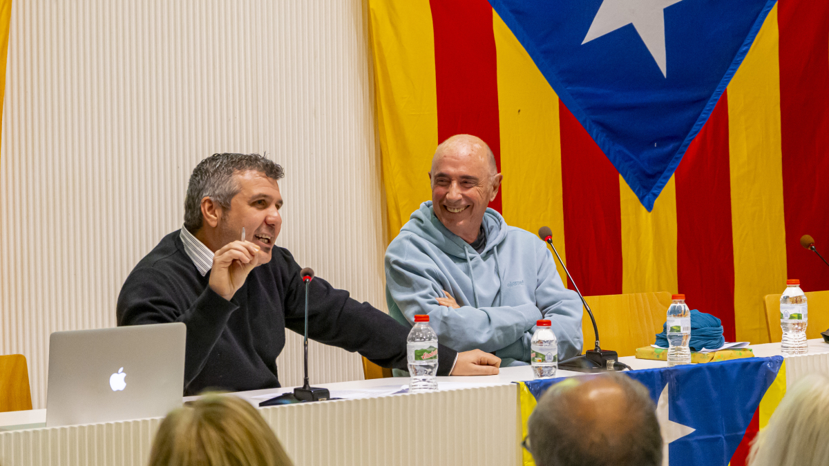 El cantautor Lluís Llach, ayer en un acto de la ANC en Lleida. - JORDI ECHEVARRIA
