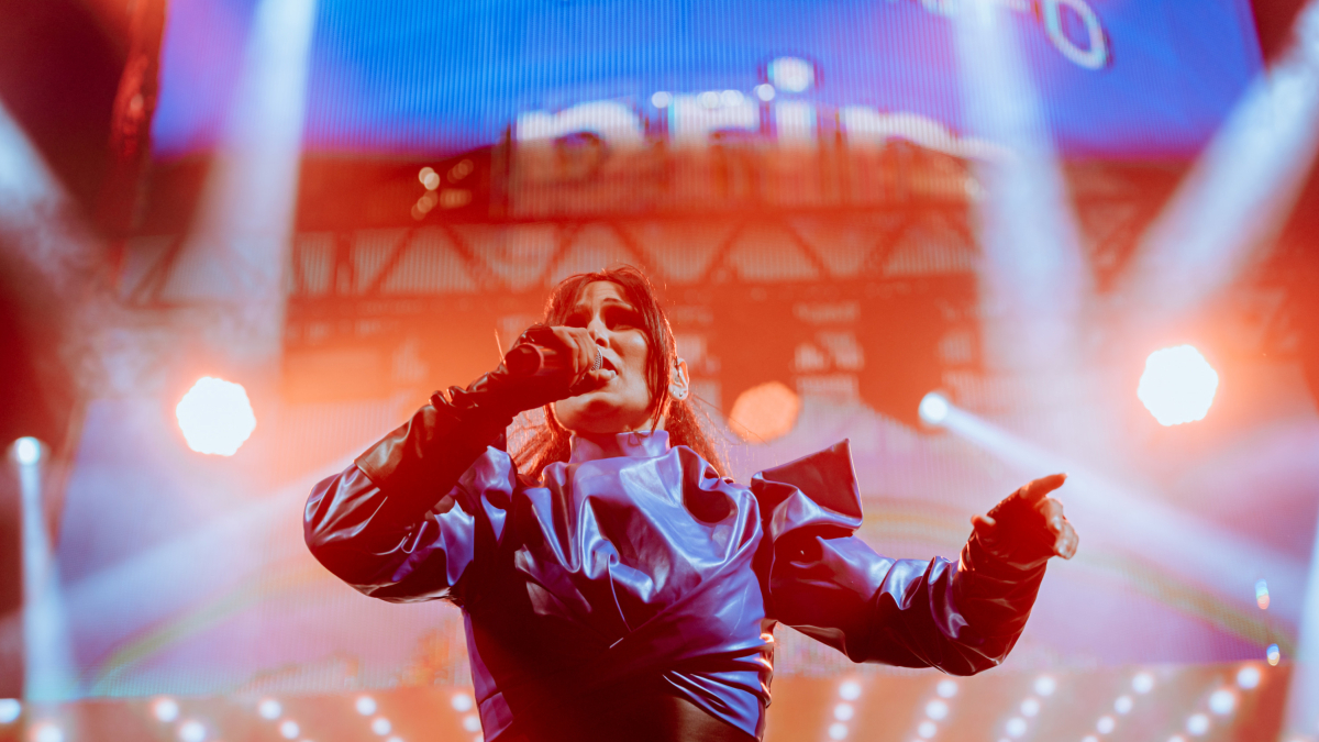 Imatge d’arxiu de la cantant Rosa López durant un concert.