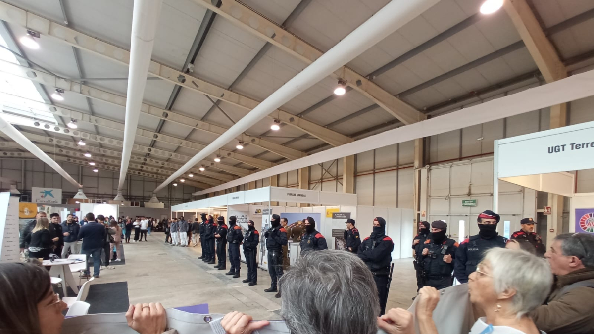 Protesta contra la presència de l’Exèrcit a FormaOcupa l’any passat. - SEGRE