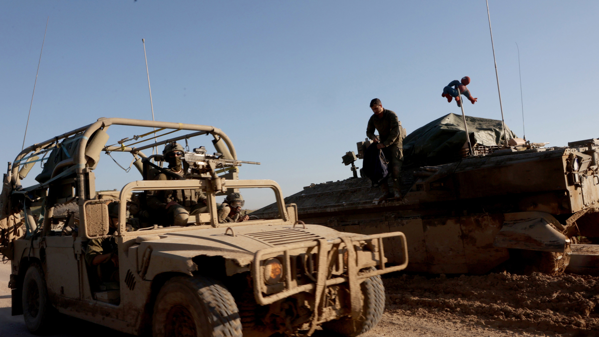 Militars d'Israel a la franja de Gaza.