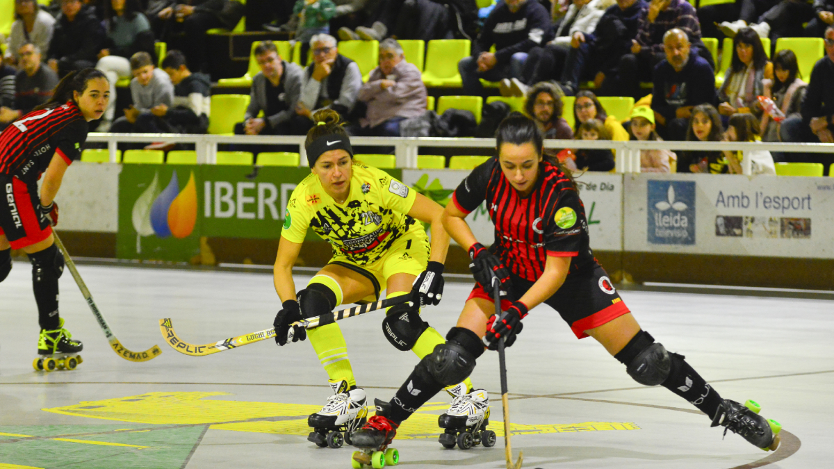 Luchi Agudo, en una acción de un partido de esta temporada. - CLARA LIÁÑEZ