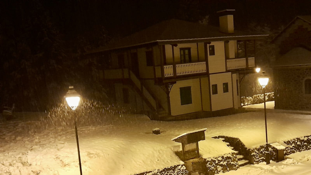 Imagen de la nevada de ayer en La Torre de Capdella. - TURISME VALL FOSCA / X