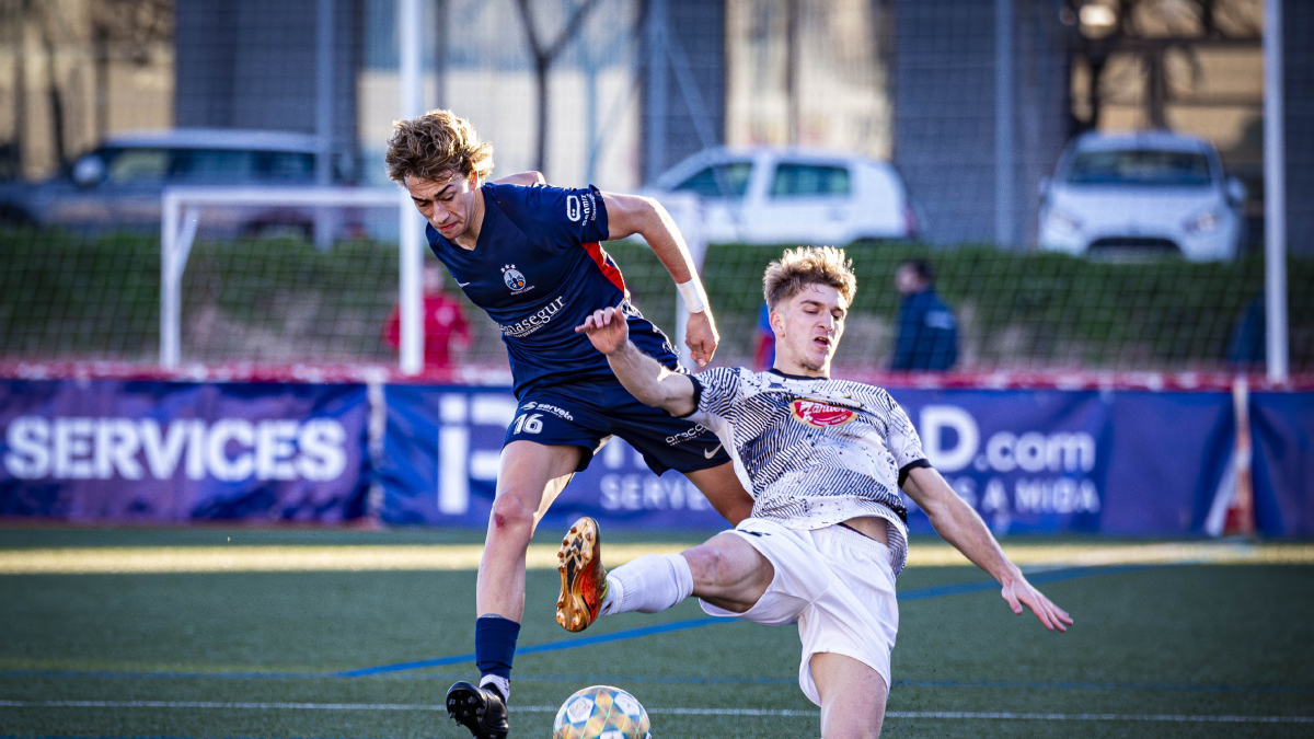 Villote, en foto d’arxiu, autor del gol de l’empat davant del Palamós. - POL PUERTAS