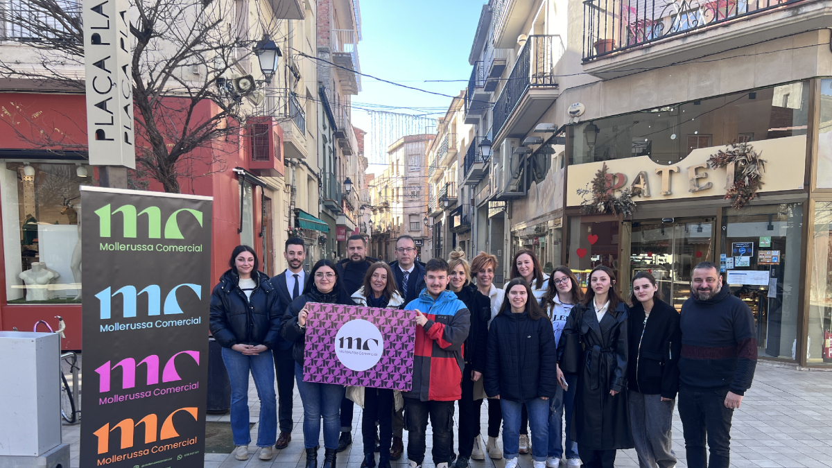 La presentación del nuevo logo de Mollerussa Comercial. - X.R.