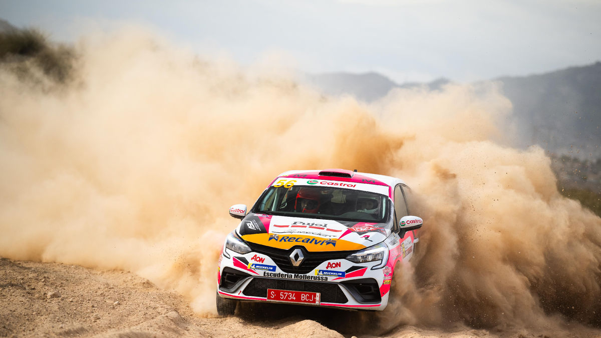 Ares Lahoz, durant l’estrena dissabte al Ral·li de Llorca.