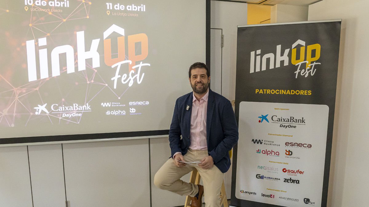 Jordi Bernat en un momento de la presentación de Link Up Fest. - JORDI ECHECVARRIA