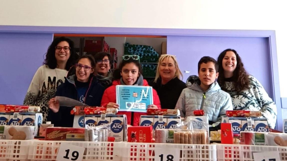 Alguns dels alumnes de l’Escola Plançó que participen en el projecte d’Alpicat Solidari. - ALPICAT SOLIDARI
